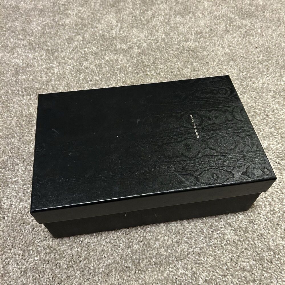 EMPTY SHOE SNEAKER BOX ONLY - Dries Van Noten WS252-1160 Size 38 Black Wood